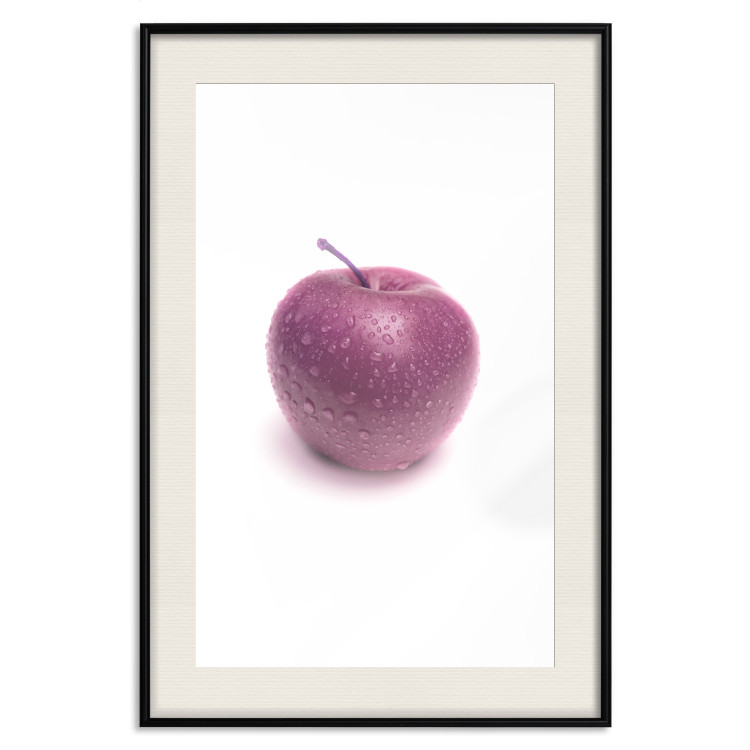 Wall Poster Apple - red fruit with water droplets on a solid white background 116788 additionalImage 18
