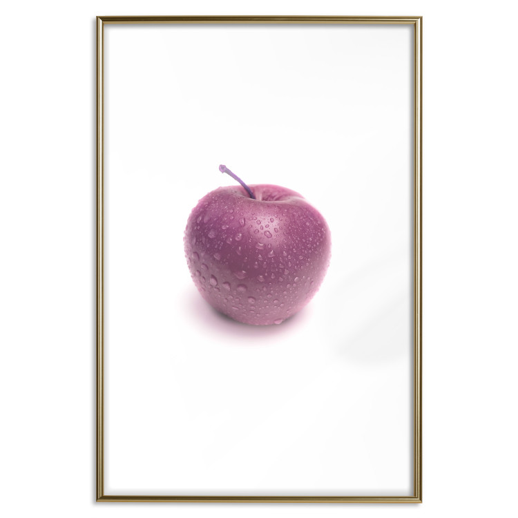 Wall Poster Apple - red fruit with water droplets on a solid white background 116788 additionalImage 16