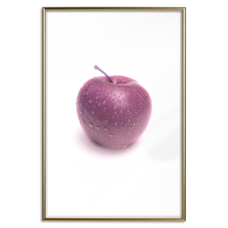 Wall Poster Apple - red fruit with water droplets on a solid white background 116788 additionalImage 20