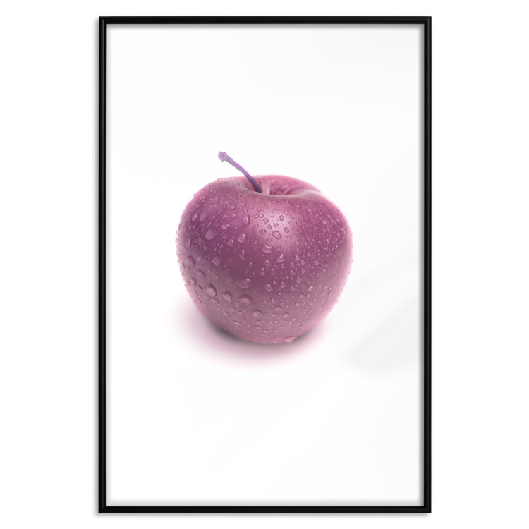 Wall Poster Apple - red fruit with water droplets on a solid white background 116788 additionalImage 24