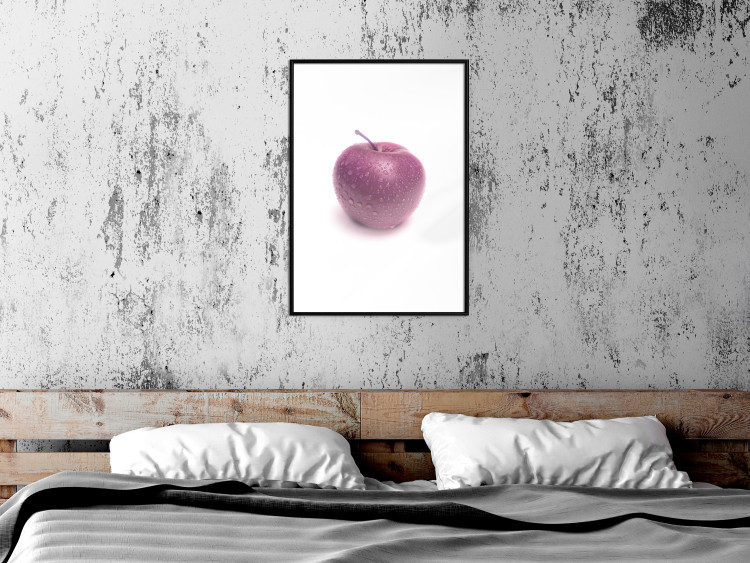 Wall Poster Apple - red fruit with water droplets on a solid white background 116788 additionalImage 5