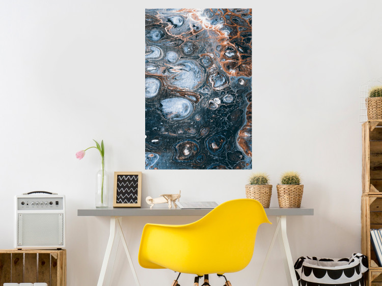 Poster Ocean of Spots - artistic abstraction filled with colorful streaks 117788 additionalImage 19