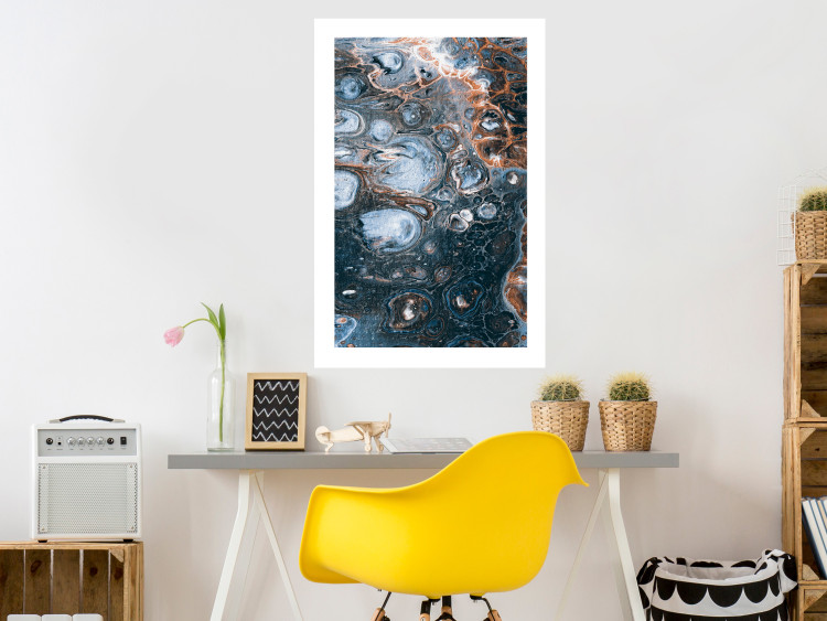Poster Ocean of Spots - artistic abstraction filled with colorful streaks 117788 additionalImage 2