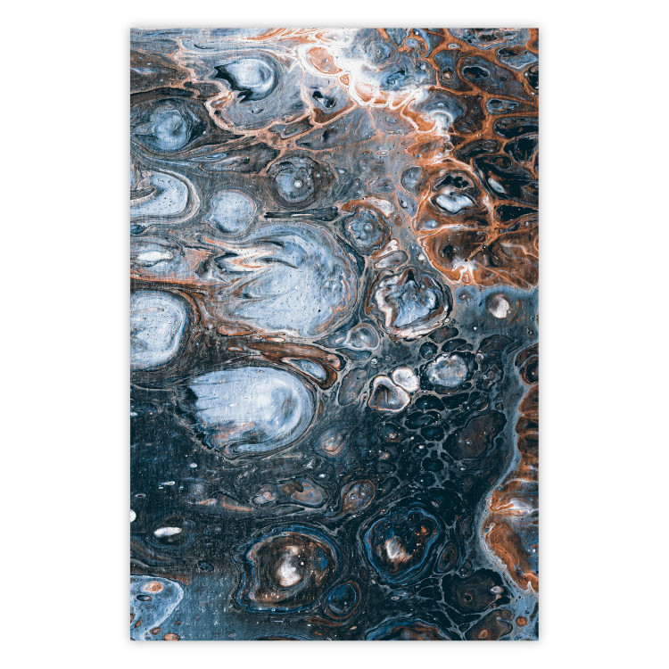 Poster Ocean of Spots - artistic abstraction filled with colorful streaks 117788