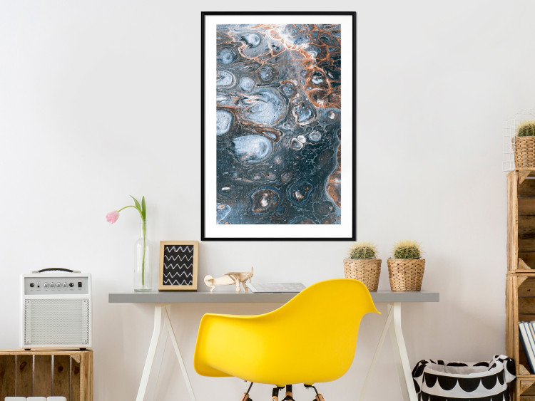Poster Ocean of Spots - artistic abstraction filled with colorful streaks 117788 additionalImage 4