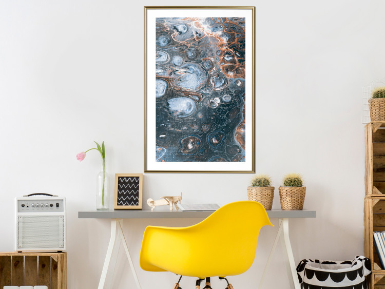 Poster Ocean of Spots - artistic abstraction filled with colorful streaks 117788 additionalImage 13
