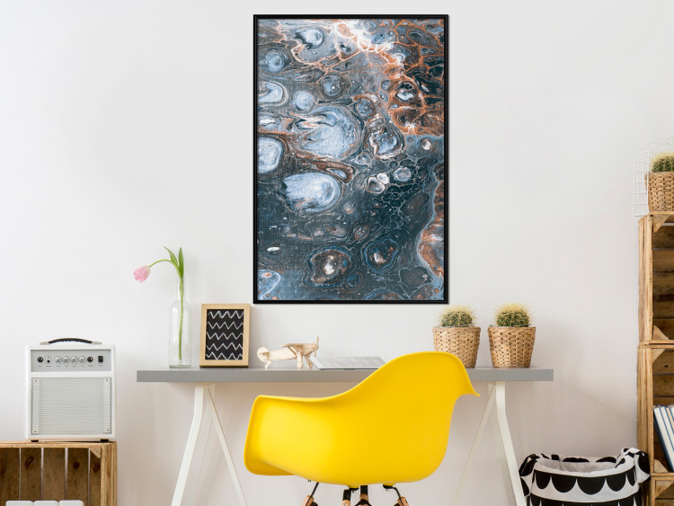 Poster Ocean of Spots - artistic abstraction filled with colorful streaks 117788 additionalImage 3
