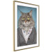 Wall Poster Mrs. Cat - portrait of a domestic animal with a human silhouette in a sweater 117888 additionalThumb 8