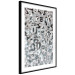 Wall Poster Numerology - black and white industrial abstraction with 3D numbers 118288 additionalThumb 11