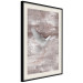 Wall Poster Love Flight - composition with a white bird and a background in shades of brown 118788 additionalThumb 3