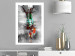 Wall Poster Abyss - industrial colorful abstraction on a gray background 121888 additionalThumb 2