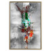 Wall Poster Abyss - industrial colorful abstraction on a gray background 121888 additionalThumb 16