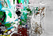 Wall Poster Abyss - industrial colorful abstraction on a gray background 121888 additionalThumb 8