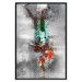Wall Poster Abyss - industrial colorful abstraction on a gray background 121888 additionalThumb 18