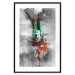 Wall Poster Abyss - industrial colorful abstraction on a gray background 121888 additionalThumb 15
