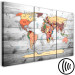 Canvas Print World Map: New Directions (3 Parts) 122188 additionalThumb 6