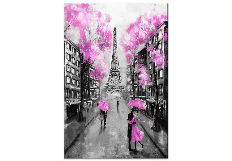 Canvas Print Paris Rendez-Vous (1 Part) Vertical Pink 123088