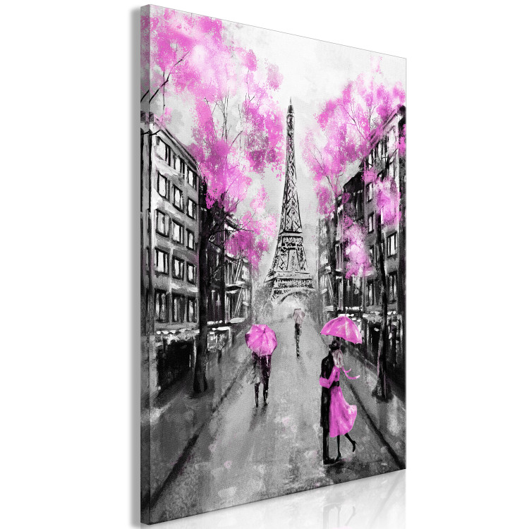 Canvas Print Paris Rendez-Vous (1 Part) Vertical Pink 123088 additionalImage 2