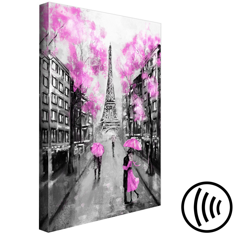 Canvas Print Paris Rendez-Vous (1 Part) Vertical Pink 123088 additionalImage 6