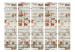 Room Separator Brick Tale II - texture of orange brick with gray plaster 123288 additionalThumb 3