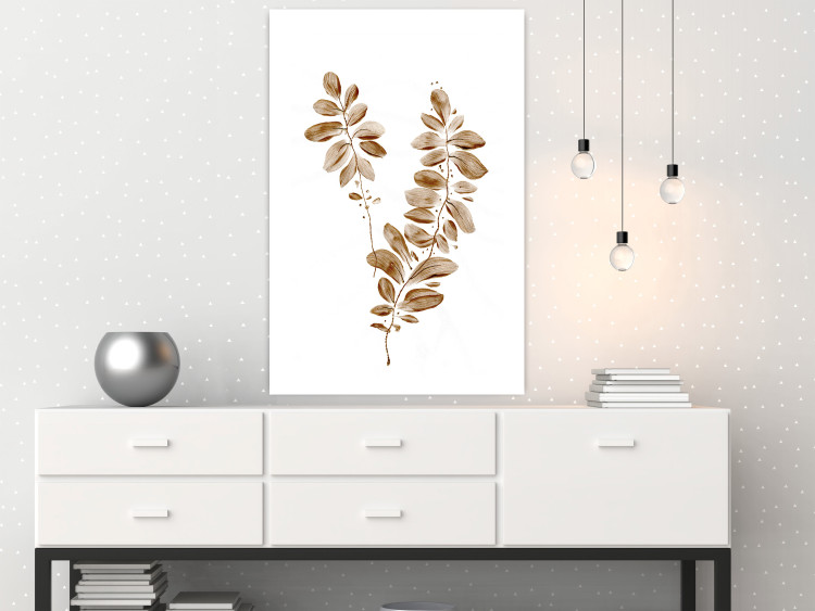 Wall Poster August Leaves - plant in autumnal atmosphere with golden leaves 123488 additionalImage 4