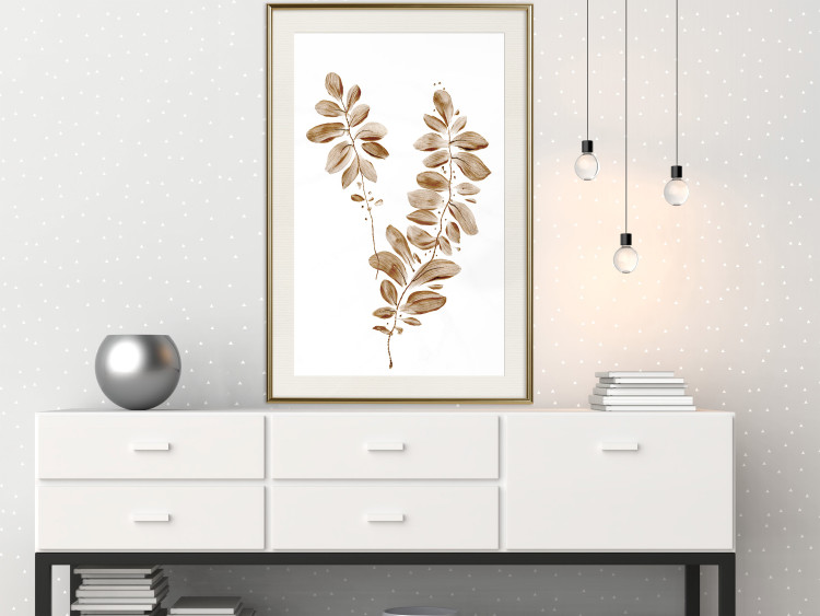 Wall Poster August Leaves - plant in autumnal atmosphere with golden leaves 123488 additionalImage 21