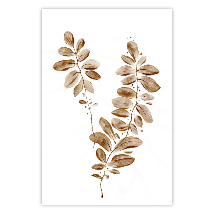 Wall Poster August Leaves - plant in autumnal atmosphere with golden leaves 123488