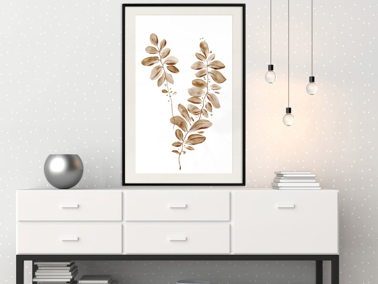 Wall Poster August Leaves - plant in autumnal atmosphere with golden leaves 123488 additionalImage 22