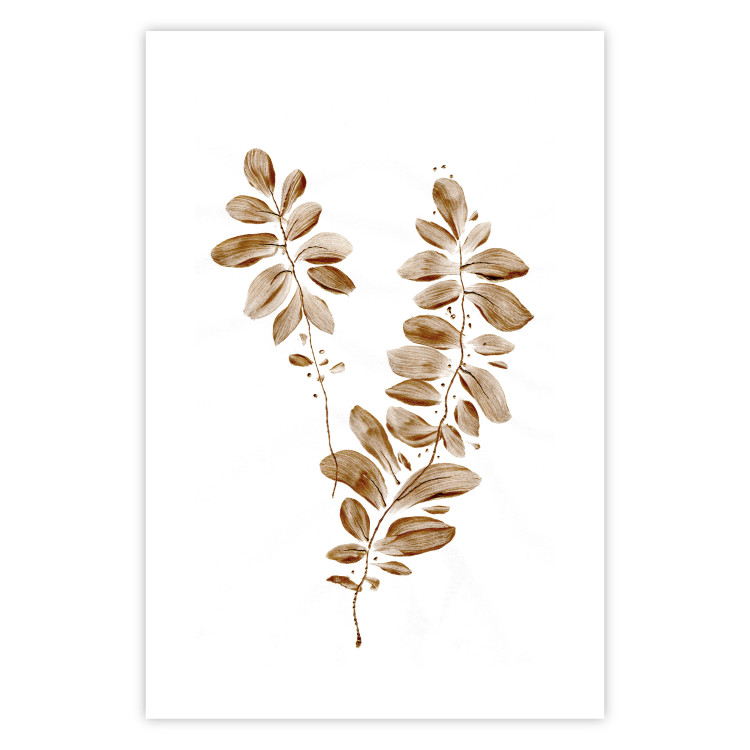 Wall Poster August Leaves - plant in autumnal atmosphere with golden leaves 123488 additionalImage 25