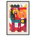 Wall Poster Art of Design - abstract figure and randomly placed letters 123588 additionalThumb 18