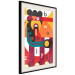 Wall Poster Art of Design - abstract figure and randomly placed letters 123588 additionalThumb 3