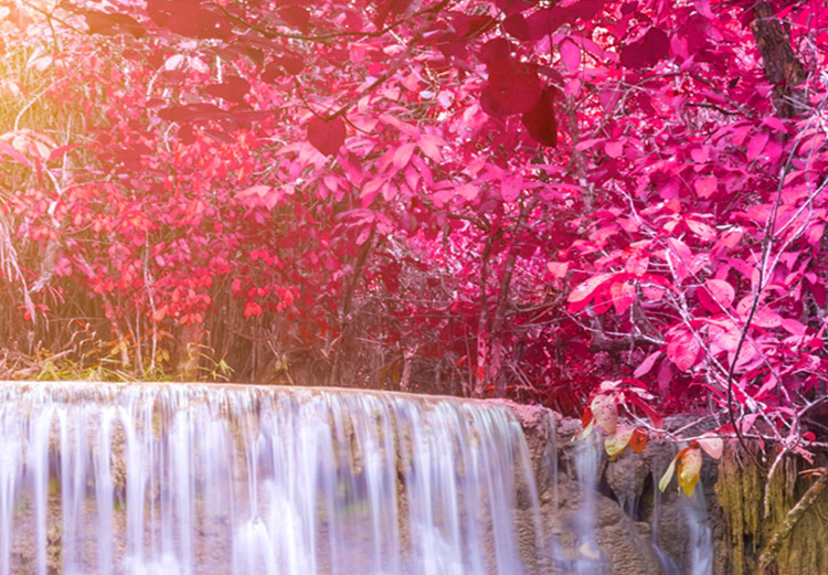 Large canvas print Pink Trees and Waterfall II [Large Format] 125588 additionalImage 3