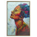 Wall Poster Paper Thoughts - portrait of a colorful woman in a paper composition 126488 additionalThumb 17