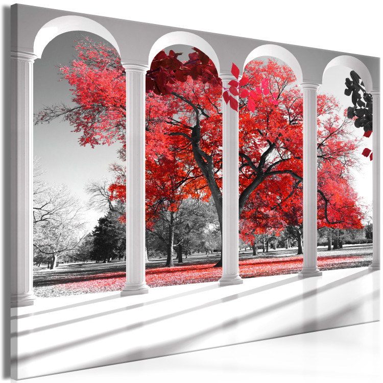 Large canvas print Red Maple [Large Format] 128888 additionalImage 2