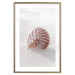 Poster August Shell - maritime composition with a seashell on the sand 129488 additionalThumb 14