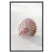 Poster August Shell - maritime composition with a seashell on the sand 129488 additionalThumb 16