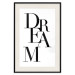 Wall Poster Black Dream - black English text on white background 129588 additionalThumb 19