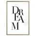 Wall Poster Black Dream - black English text on white background 129588 additionalThumb 16