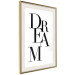 Wall Poster Black Dream - black English text on white background 129588 additionalThumb 3