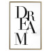 Wall Poster Black Dream - black English text on white background 129588 additionalThumb 21