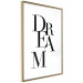 Wall Poster Black Dream - black English text on white background 129588 additionalThumb 9