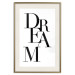 Wall Poster Black Dream - black English text on white background 129588 additionalThumb 20