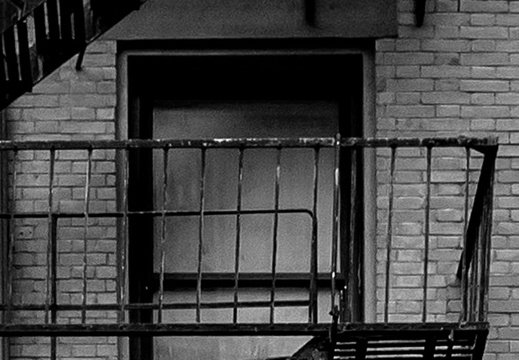 Poster Emergency Exit - black and white architecture of buildings in New York 129788 additionalImage 9