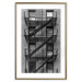 Poster Emergency Exit - black and white architecture of buildings in New York 129788 additionalThumb 16