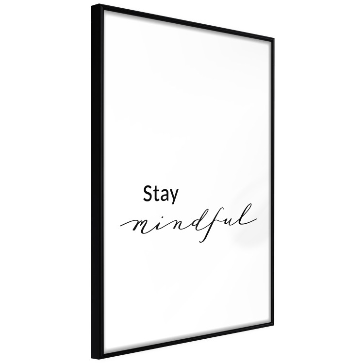 Poster Stay Mindful - English text on a uniform white background 130788 additionalImage 8