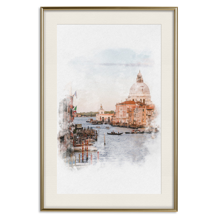 Wall Poster Watercolor Venice - city architecture amidst water in watercolor style 131788 additionalImage 20