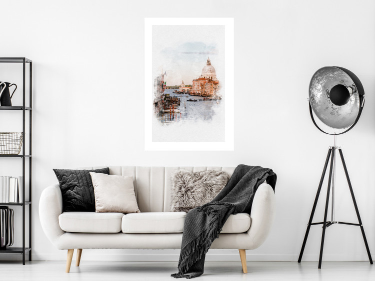 Wall Poster Watercolor Venice - city architecture amidst water in watercolor style 131788 additionalImage 3