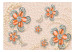 Wall Mural Jewels in flowers - abstract of flowers and butterflies on pink offset 132188 additionalThumb 1
