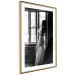 Wall Poster Traveling Memory - black and white landscape of a woman against a window backdrop 132288 additionalThumb 9