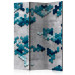 Room Divider Screen Sea Puzzle (3-piece) - geometric shapes on concrete 132588